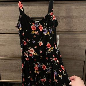 Black floral Forever21 romper